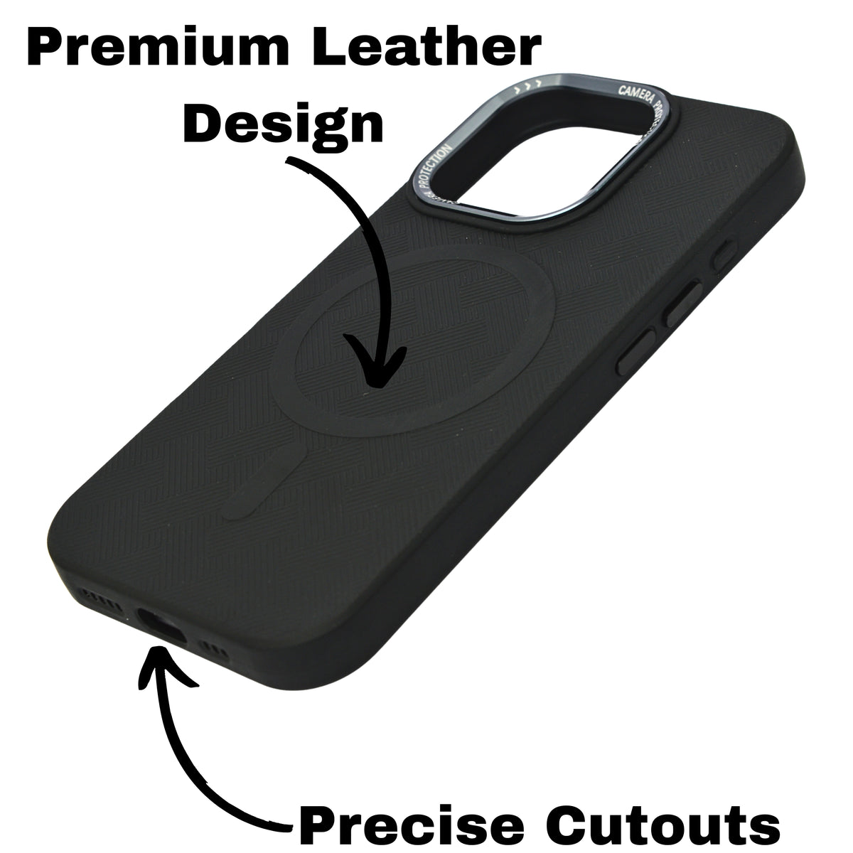 Textured Anti-Slip Silicone MagSafe Compatible Phone Case for iPhone 16 Pro