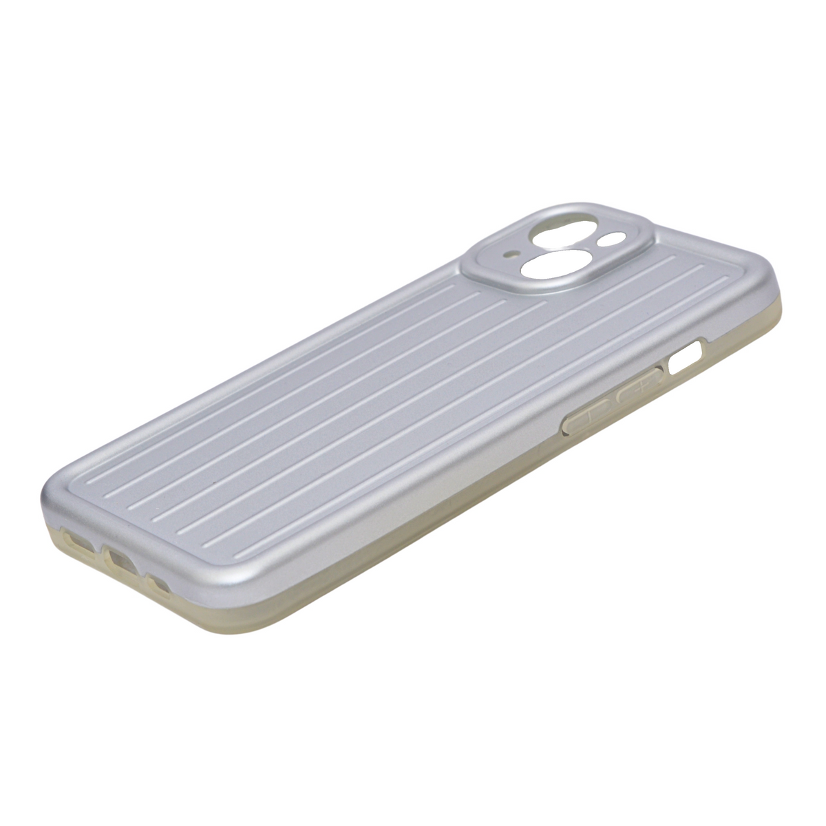 3D Vertical Striped Bumper Phone Case with Camera Protection for iPhone 13 / 14