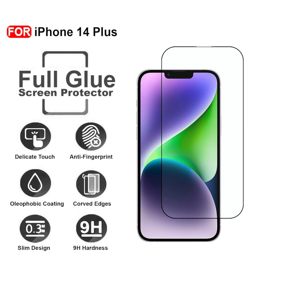 Ultra-Clear Tempered Glass Screen Protector for iPhone 14 Plus