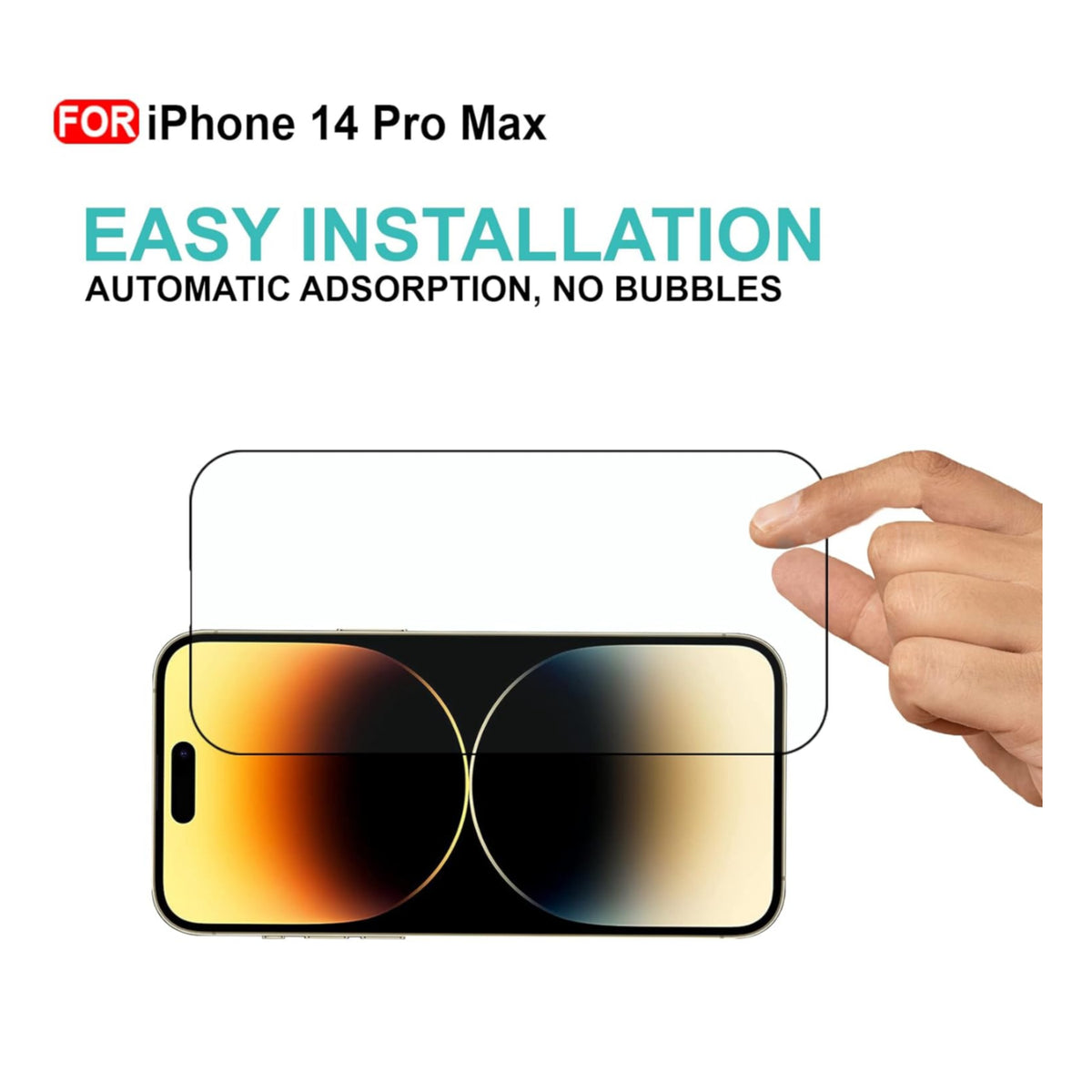 Ultra-Clear Tempered Glass Screen Protector for iPhone 14 Pro Max