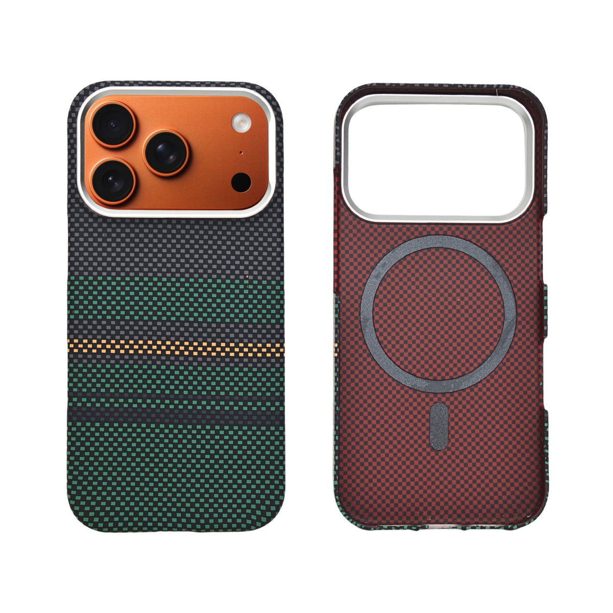 Kevlar Texture Magsafe Armor Phone Case for iPhone 17 Pro Max