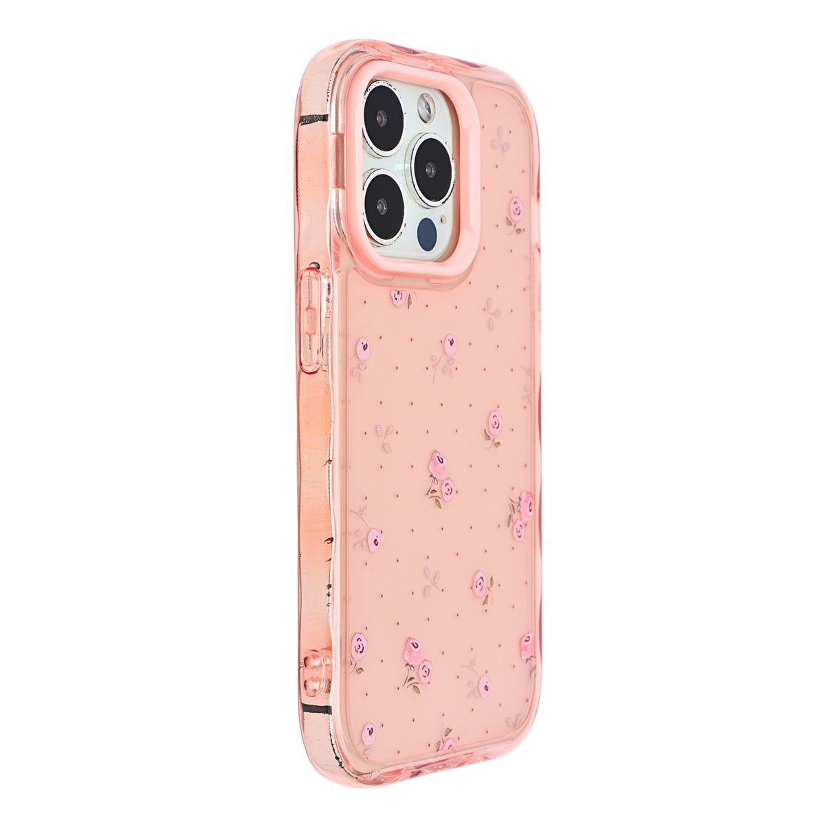 Cute Transparent Wavy Edge Phone Case for iPhone 14 Pro