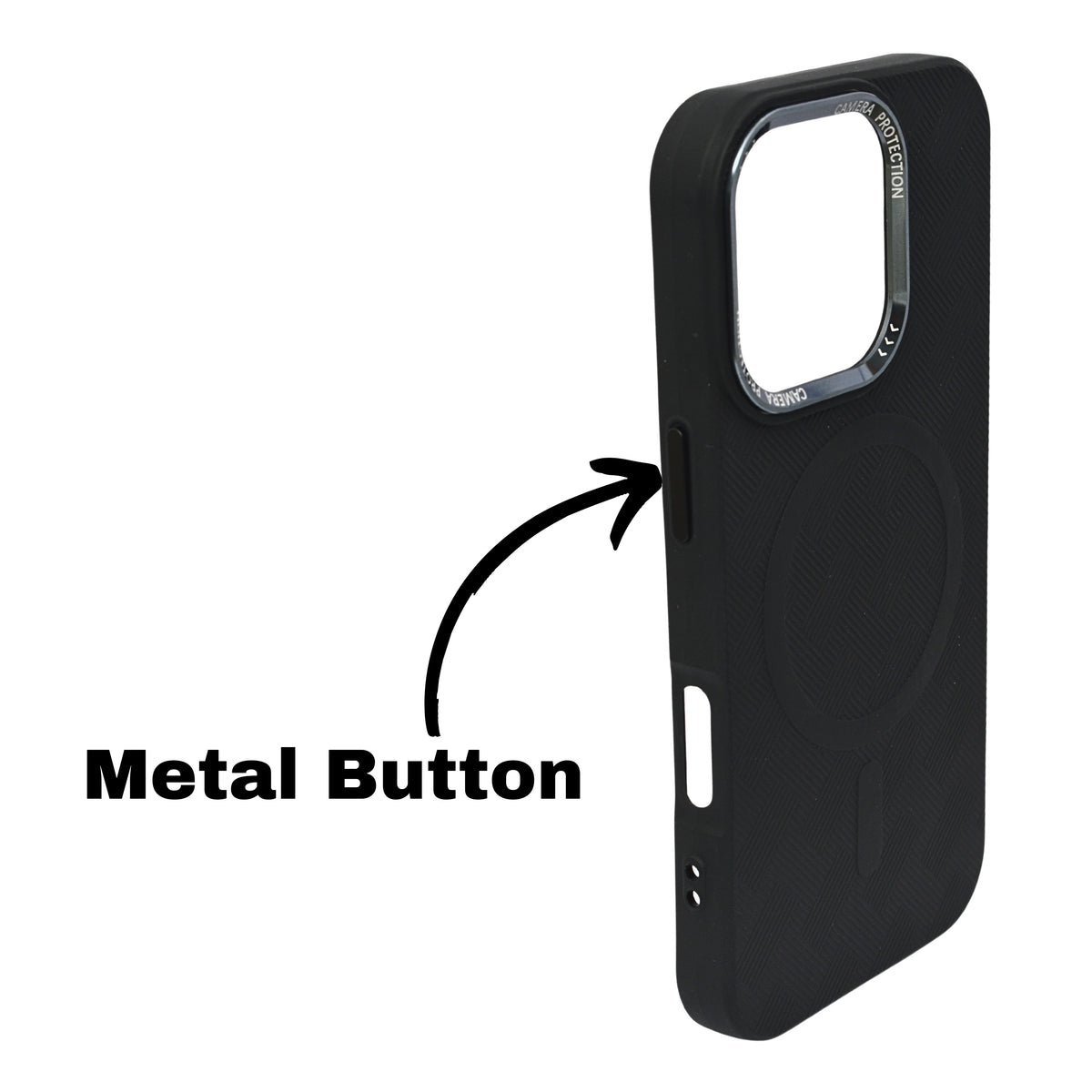 Textured Anti-Slip Silicone MagSafe Compatible Phone Case for iPhone 16 Pro