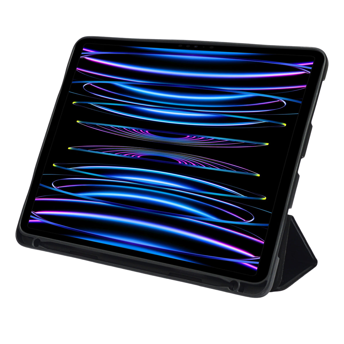Smart Tri-Fold Stand Case with Built-In Pen Holder for iPad Pro 12.9" (2021/2022)