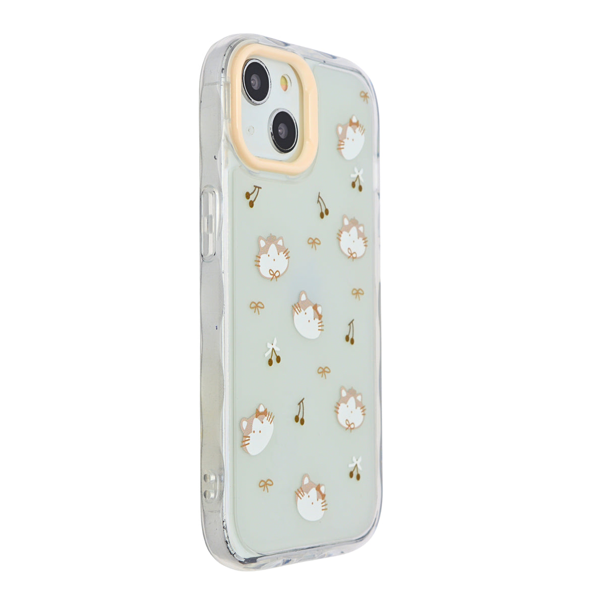 Cute Transparent Wavy Edge Phone Case for iPhone 13/ 14