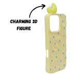 3D Cartoon Character with Polka Dots Soft Phone Case for iPhone 16 Pro Max