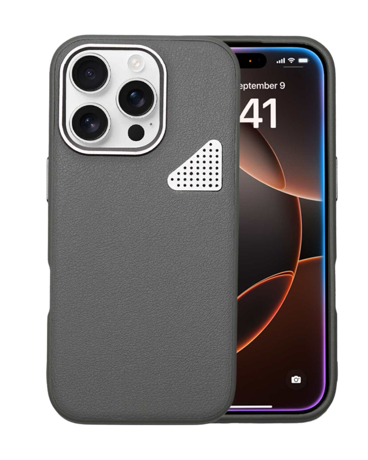 Premium Leather Heat Dissipation Protective Case for iPhone 16 Pro Max