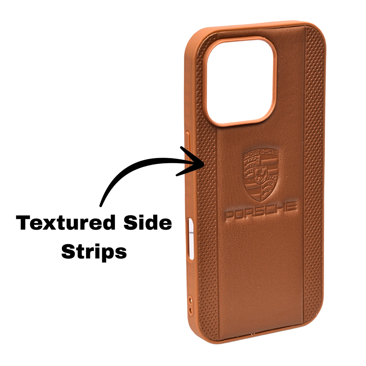 Porsche Design Leather Finish Mobile Back Cover For iPhone 16 Pro Max