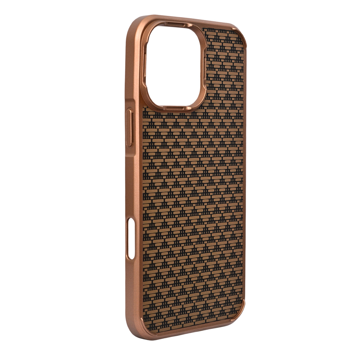 Geometric Carbon Fiber Texture Phone Case for iPhone 16 Pro