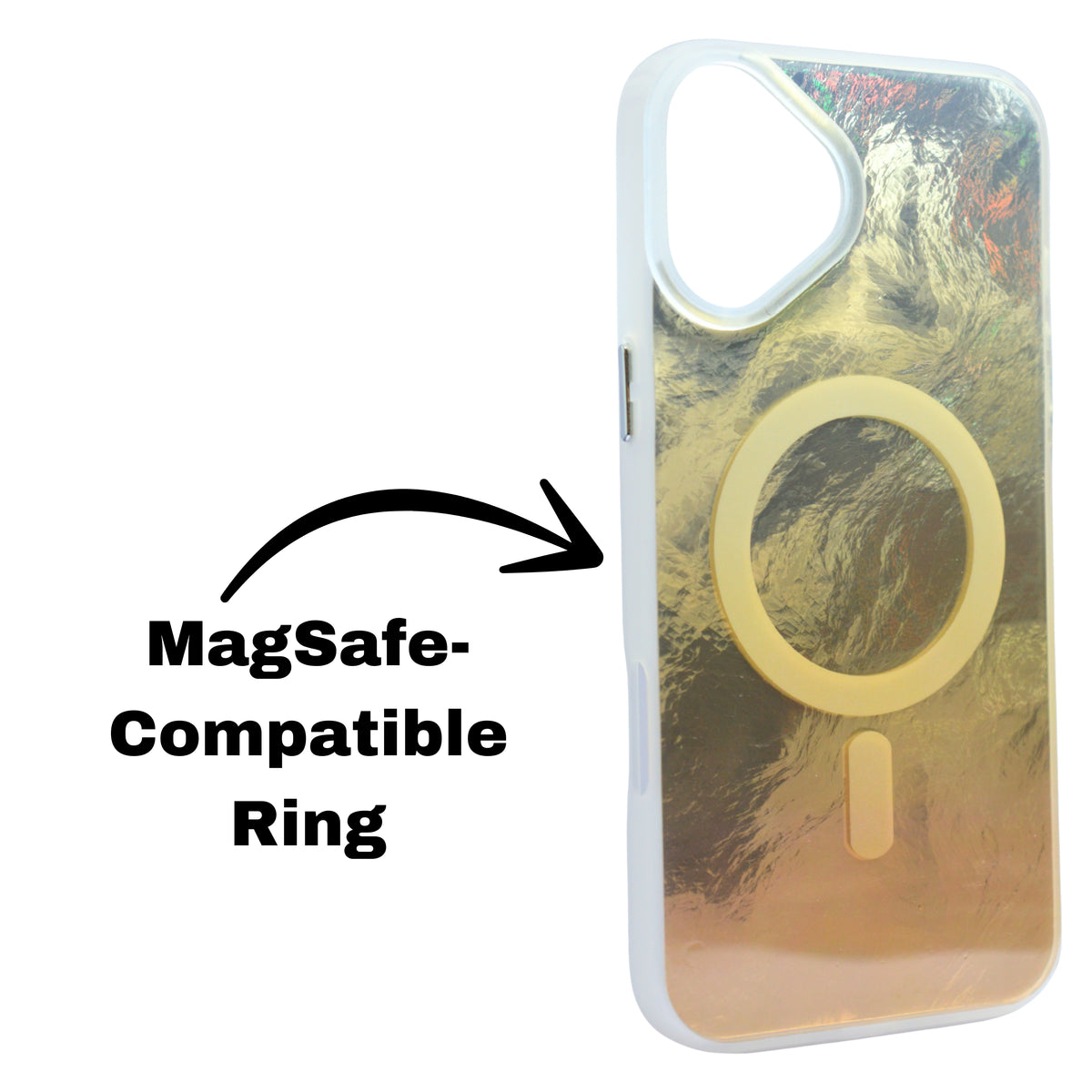 Iridescent MagSafe Compatible Gradient Phone Case For iPhone 16 Plus