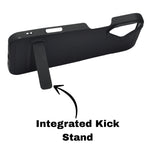 Silicone Soft Matte Finish Phone Case with Kickstand For iPhone 16 Plus