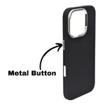 Carbon Fiber Texture MagSafe Compatible with Metal Camera Phone Case for iPhone 16 Pro Max