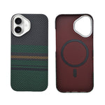 Kevlar Texture Magsafe Armor Phone Case for iPhone 17