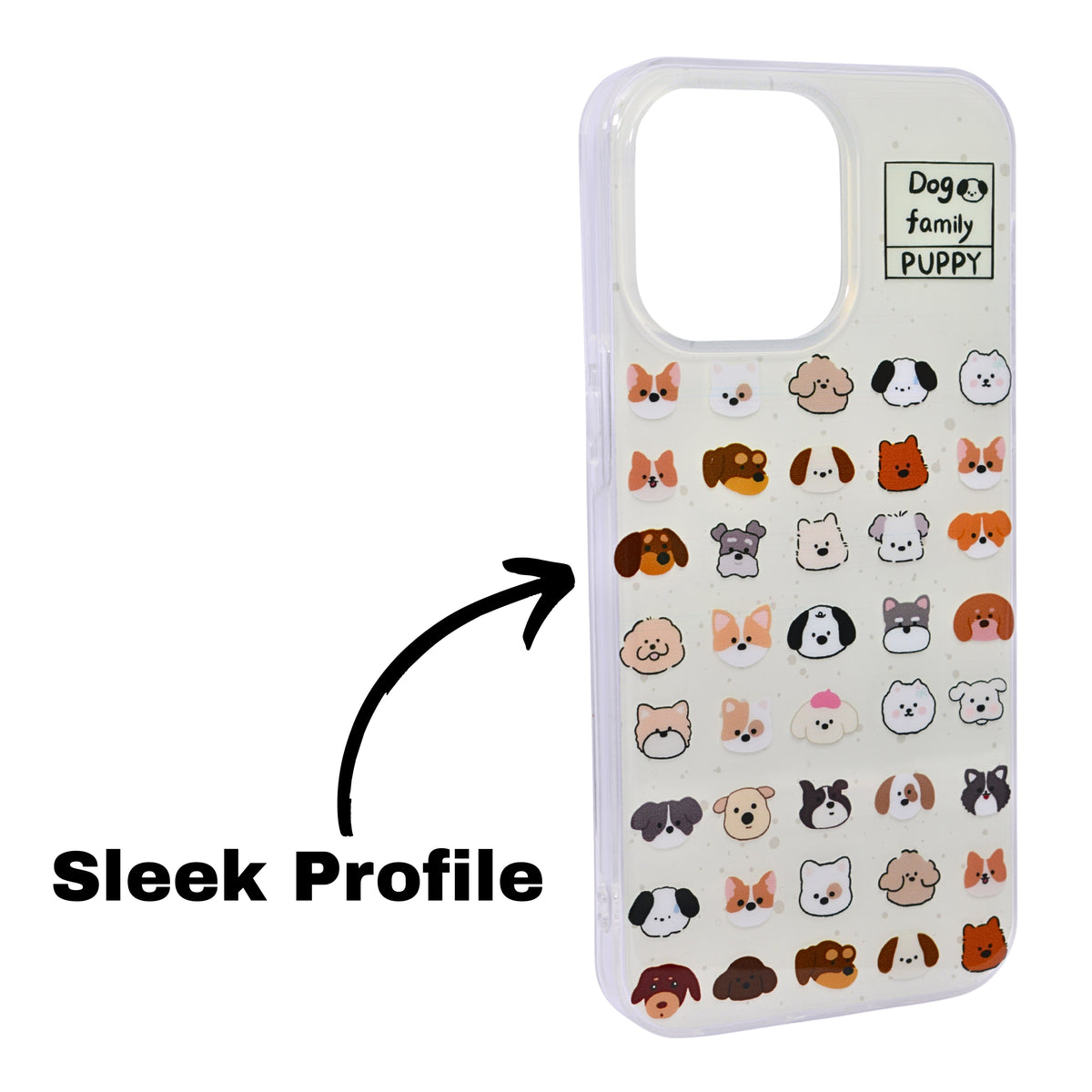 Dog Family Puppy Phone Case for iPhone 15 Pro Max