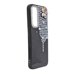 Luxury Glitter Finish with 3D Pearl Flower Design Phone Case for Samsung S23fe