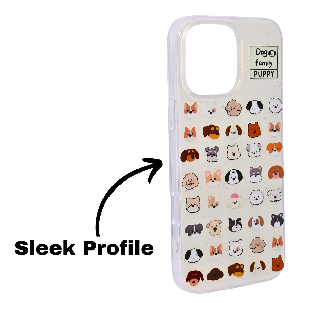Dog Family Puppy Phone Case for iPhone 16 Pro Max