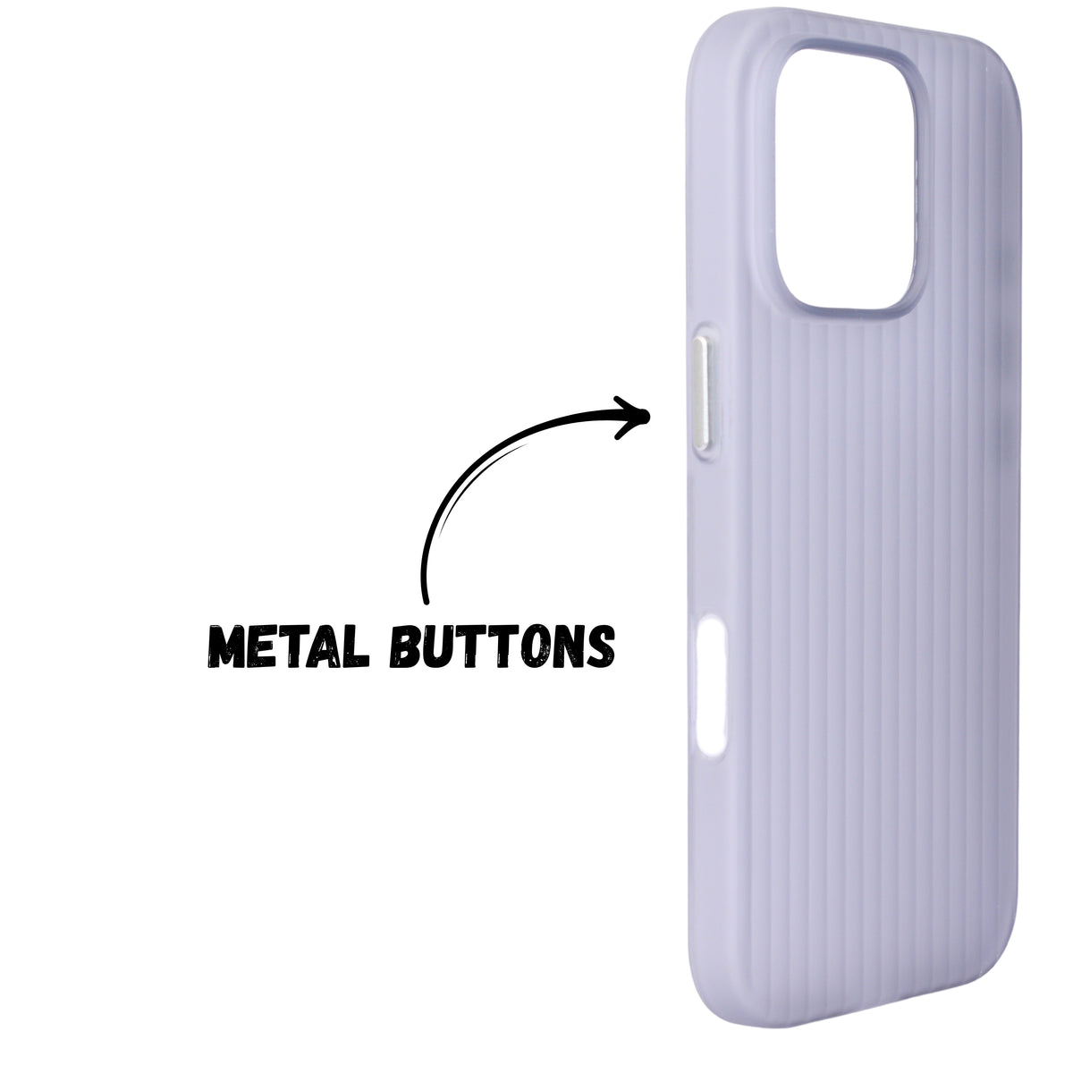 Hard Protective Striped Matte Finish Case for iPhone 16 Pro Max