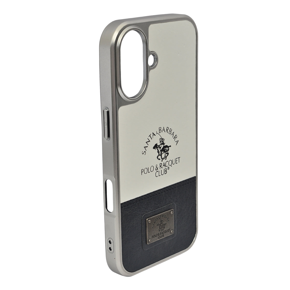 Santa Barbara Polo Club Dual Tone Leather Finish Phone Case for iPhone 17