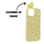3D Cartoon Character with Polka Dots Soft Phone Case for iPhone 13/ 14