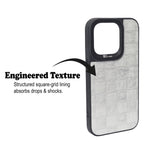 Checkered Texture Grip Case For iPhone 15 Pro