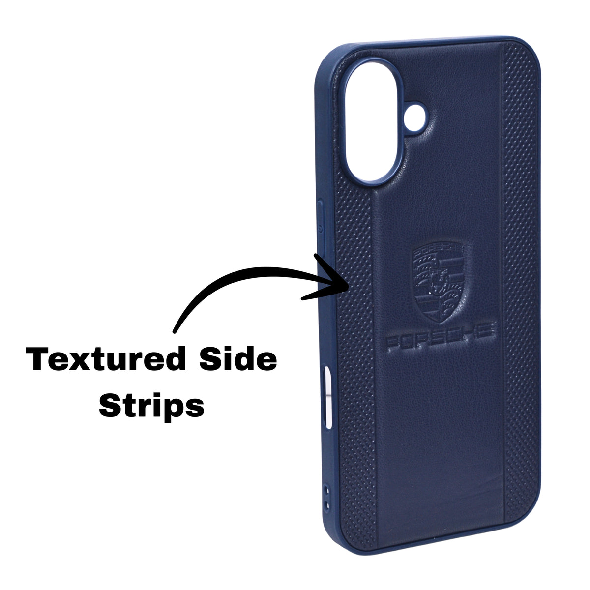 Porsche Design Leather Finish Mobile Back Cover For iPhone 16 Plus