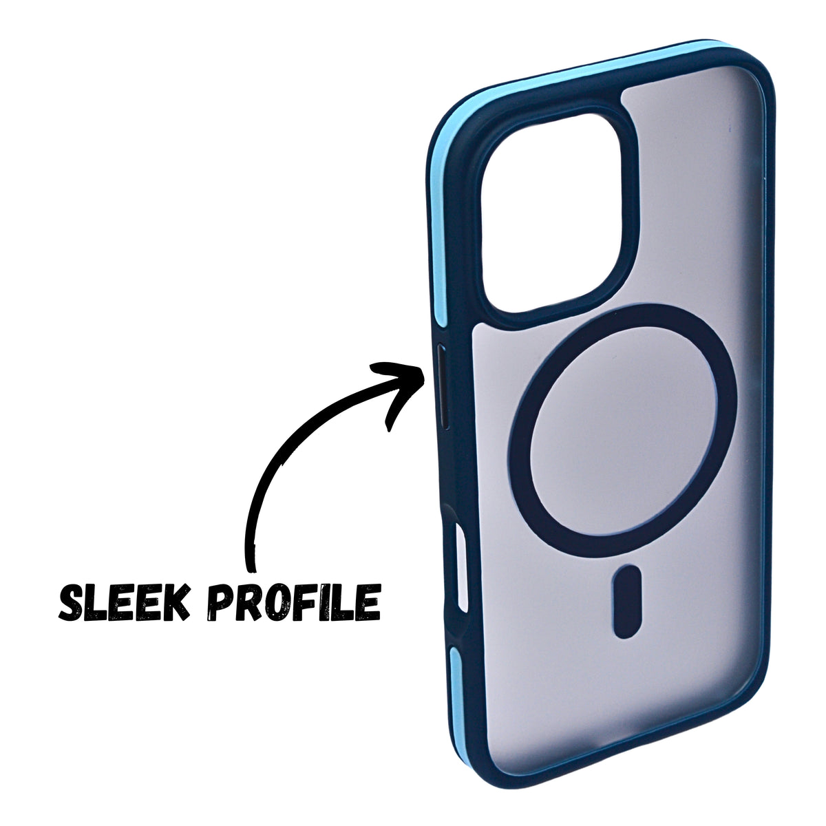 Transparent MagSafe Compatible with Matte Colour Edge Phone Case for iPhone 16