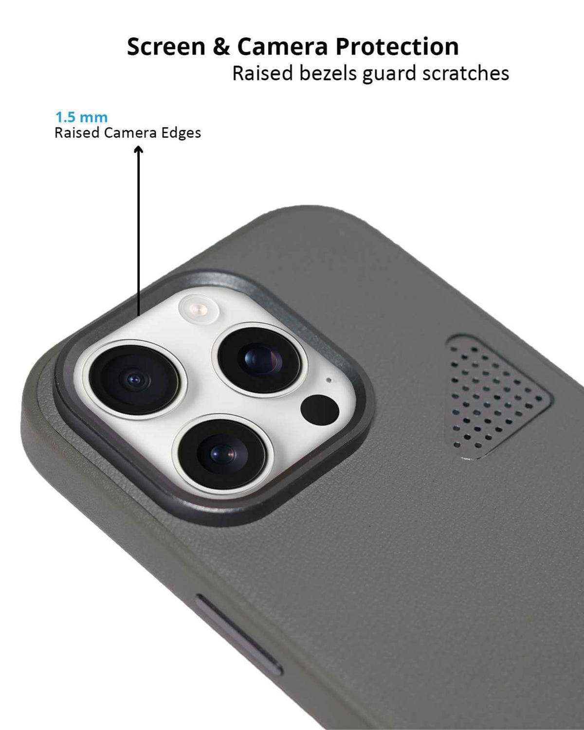 Premium Leather Heat Dissipation Protective Case for iPhone 16 Pro Max