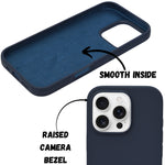 Premium Soft Silicone with Microfiber Lining Phone Case for iPhone 16 Pro