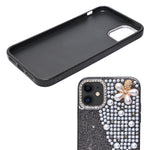 Luxury Glitter Finish with 3D Pearl Flower Design Phone Case for iPhone 11