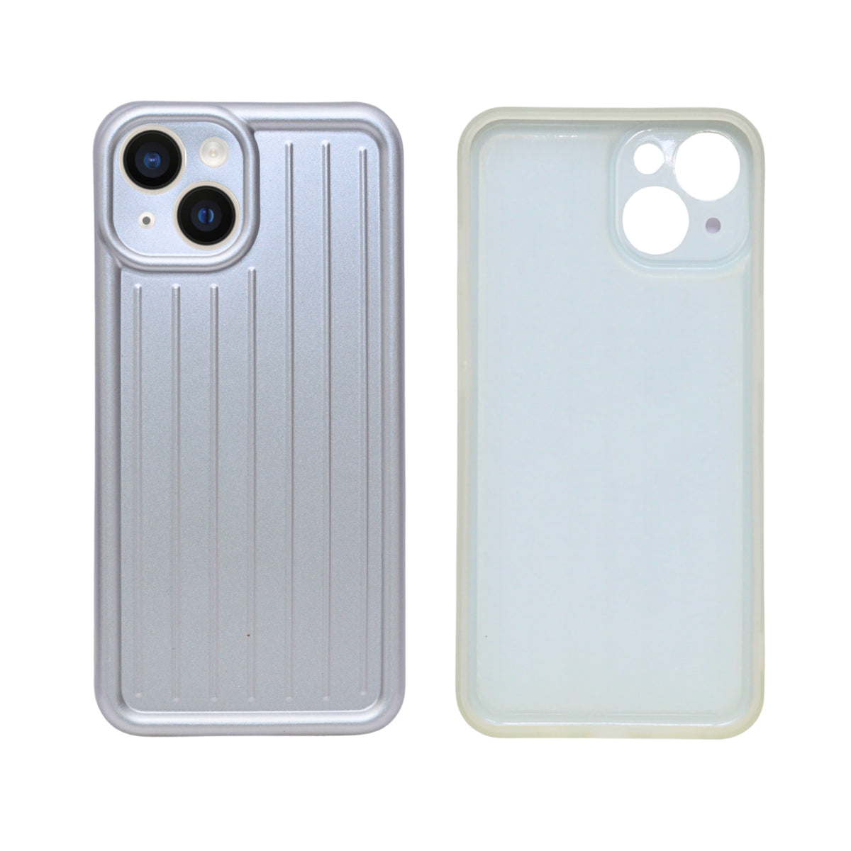 3D Vertical Striped Bumper Phone Case with Camera Protection for iPhone 13 / 14