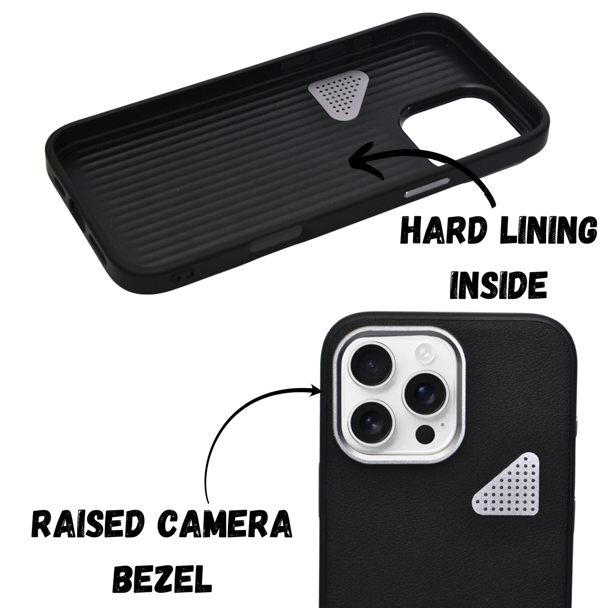 Premium Leather Heat Dissipation Protective Case for iPhone 16 Pro Max