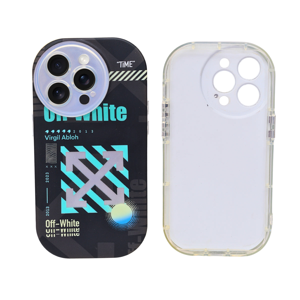 Off-White Inspired Arrows Pattern Phone Case for iPhone 14 Pro