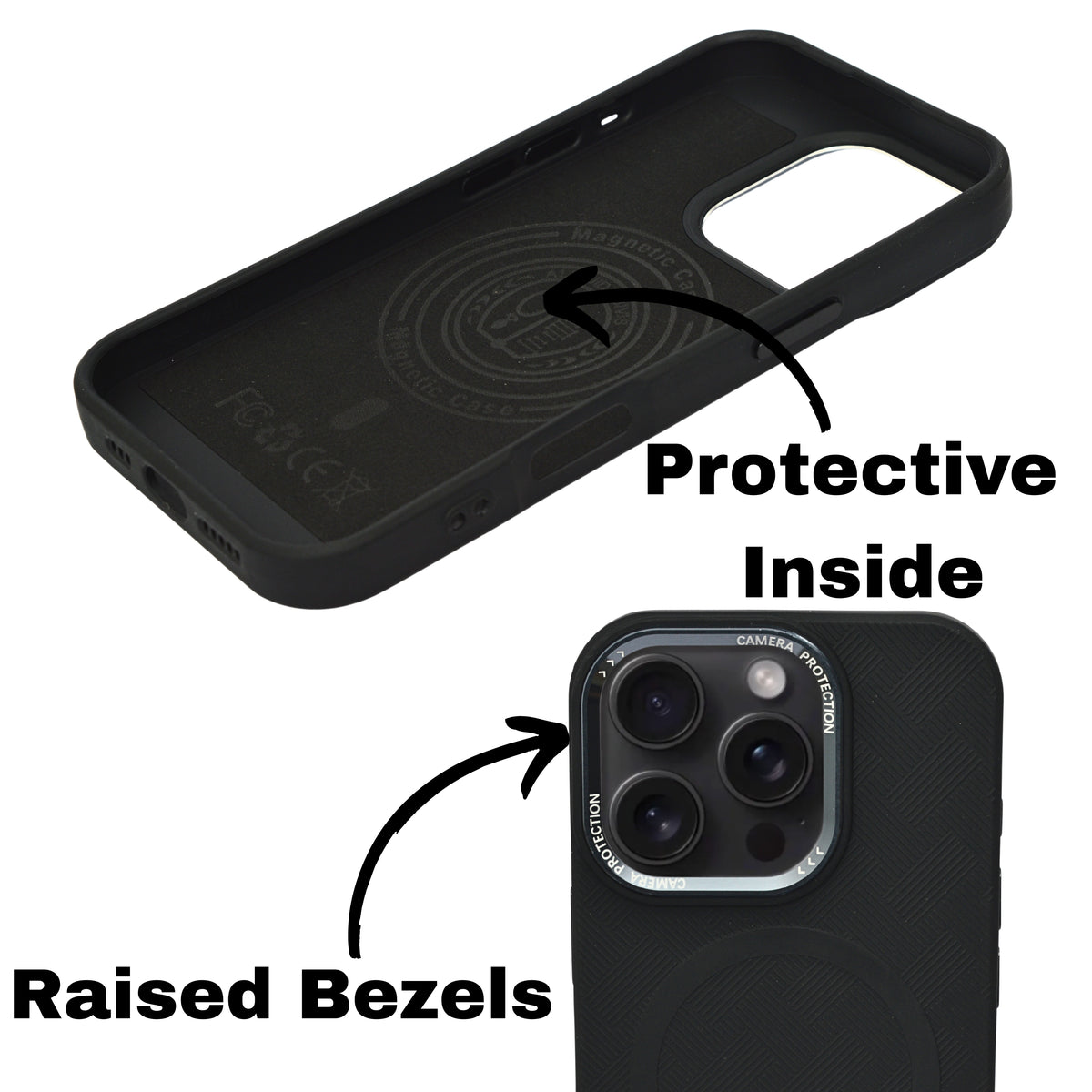 Textured Anti-Slip Silicone MagSafe Compatible Phone Case for iPhone 16 Pro