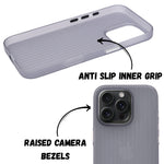 Hard Protective Striped Matte Finish Case for iPhone 16 Pro Max