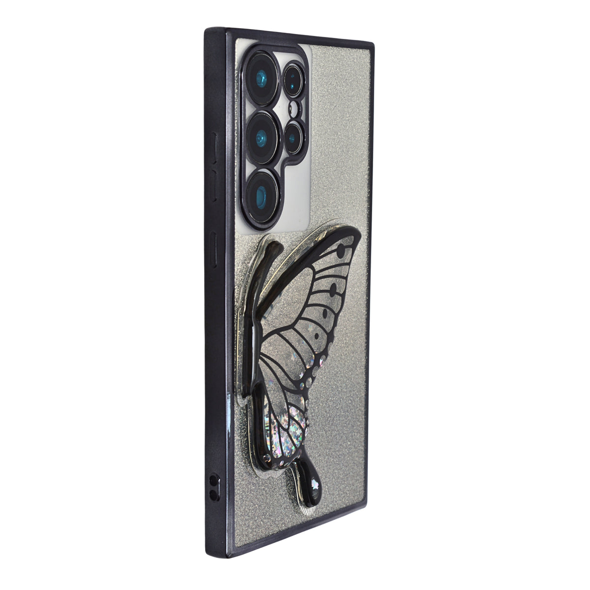 Stylish Luxury Eye Catching Butterfly Glitter Case for Samsung Galaxy S24 Ultra