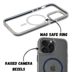 Transparent MagSafe with Colored Border Phone Case For iPhone 14 Pro