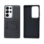 Glitter Sparkle Kitty Phone Case for Samsung Galaxy S25 Ultra