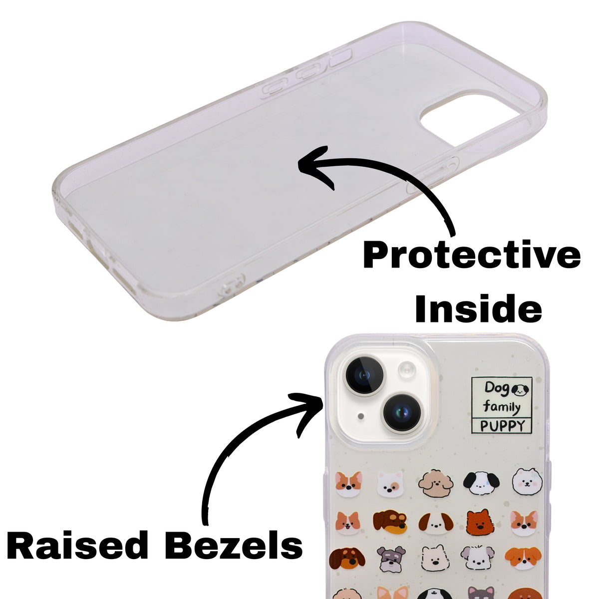 Dog Family Puppy Phone Case for iPhone 13 / 14