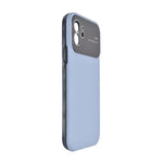 Silicone Leather Texture with Full Lens Protection Phone Case for iPhone 12 / 12 Pro