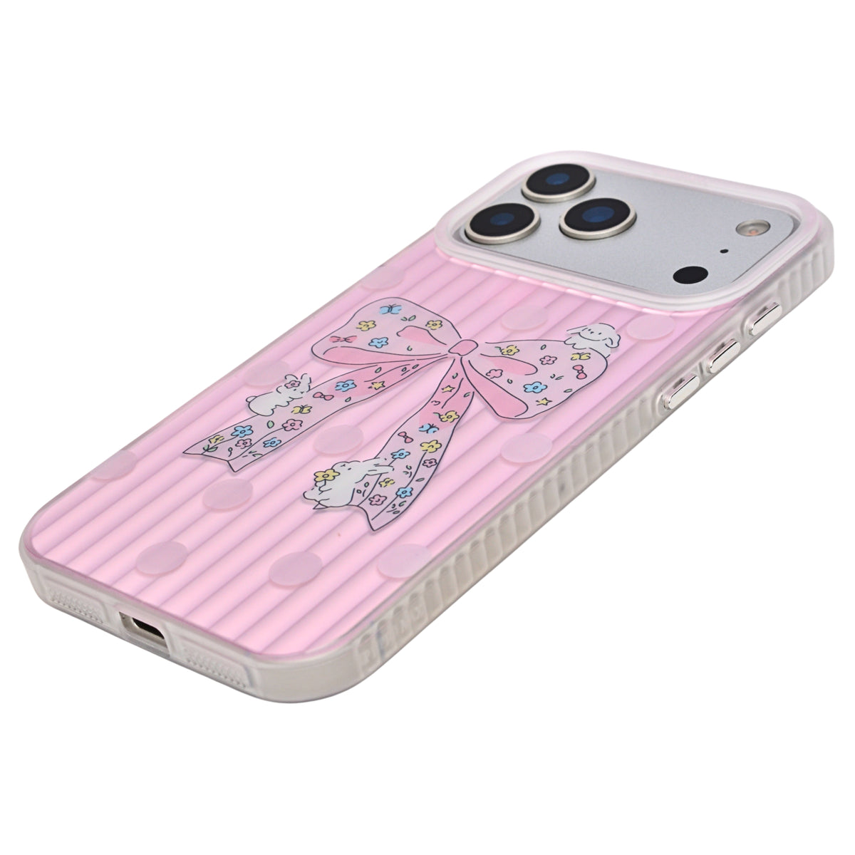 Aesthetic Bow & Floral Phone Case for iPhone 17 Pro
