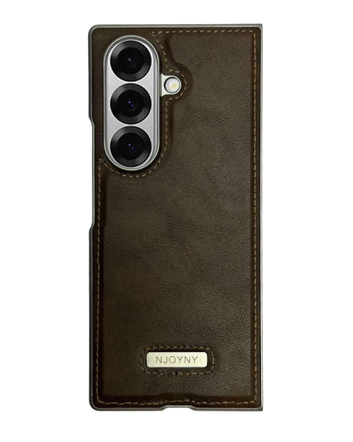 Vintage Brown Luxury Leather Case for Samsung Galaxy Z Fold 7 – Classic Design