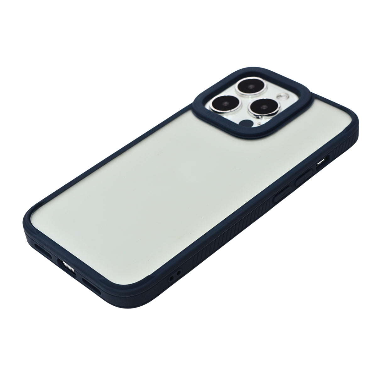 Slim Transparent Protective Phone Case with Smooth Border Grip for iPhone 13 Pro