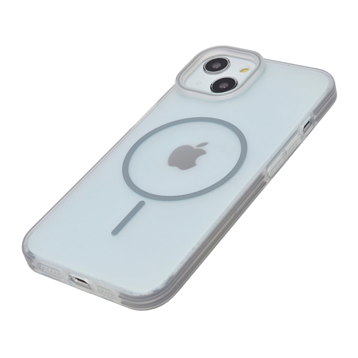 Crystal Clear Shockproof MagSafe Phone Case for iPhone 15