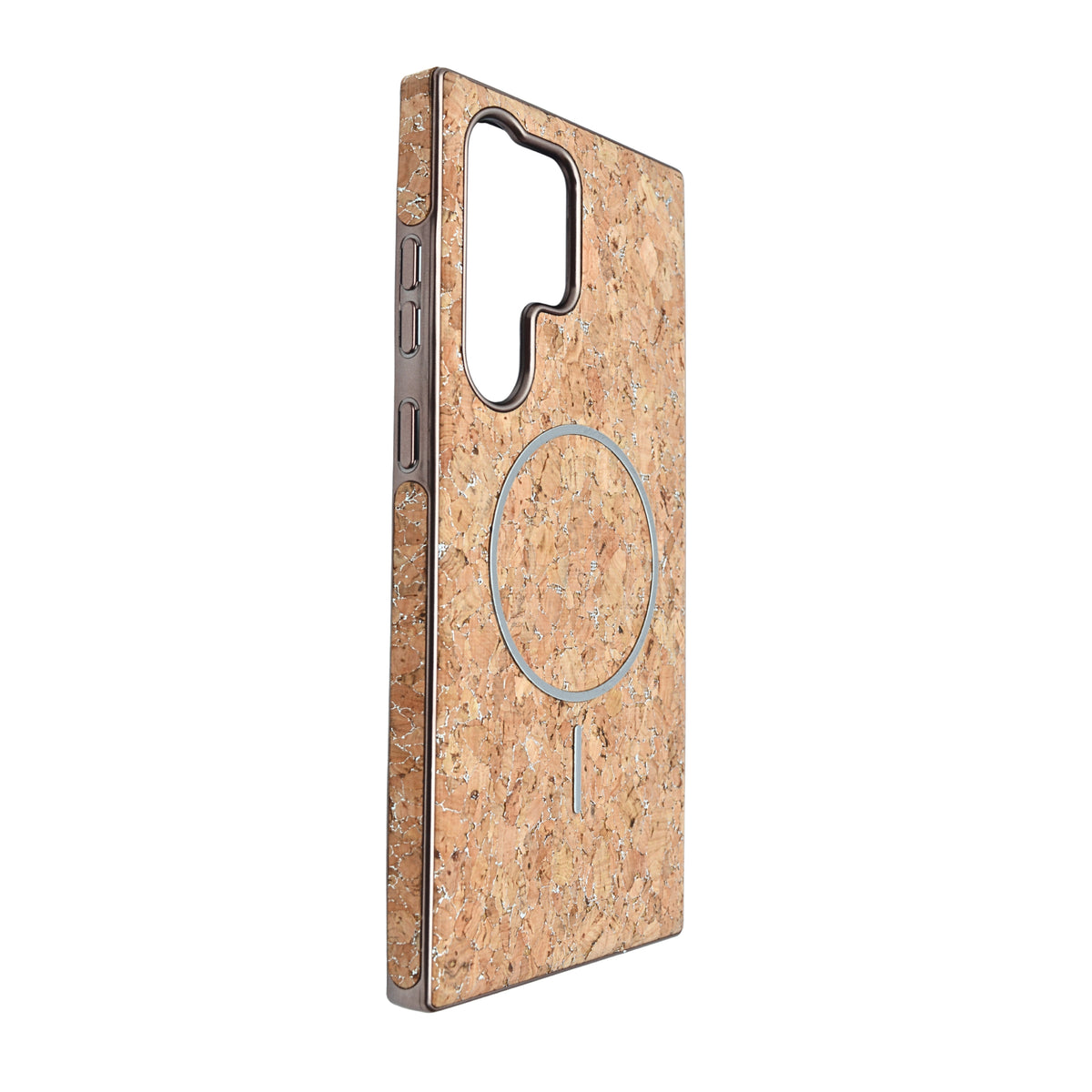 Cork Texture Printed MagSafe Compatible Phone Case for Samsung Galaxy S23 Ultra