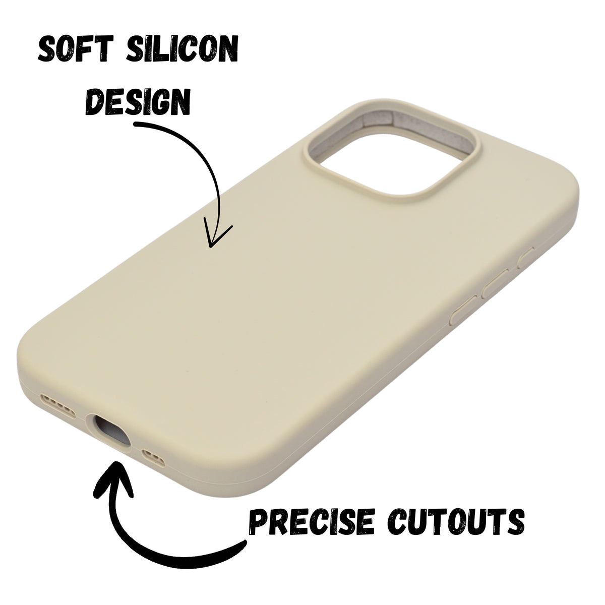 Premium Soft Silicone with Microfiber Lining Phone Case for iPhone 16 Pro