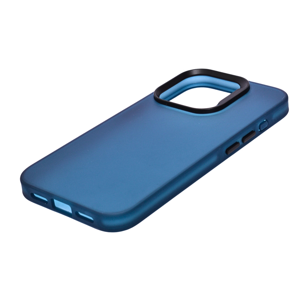 Matte Translucent with Raised Camera Frame Phone Case for iPhone 15 Pro