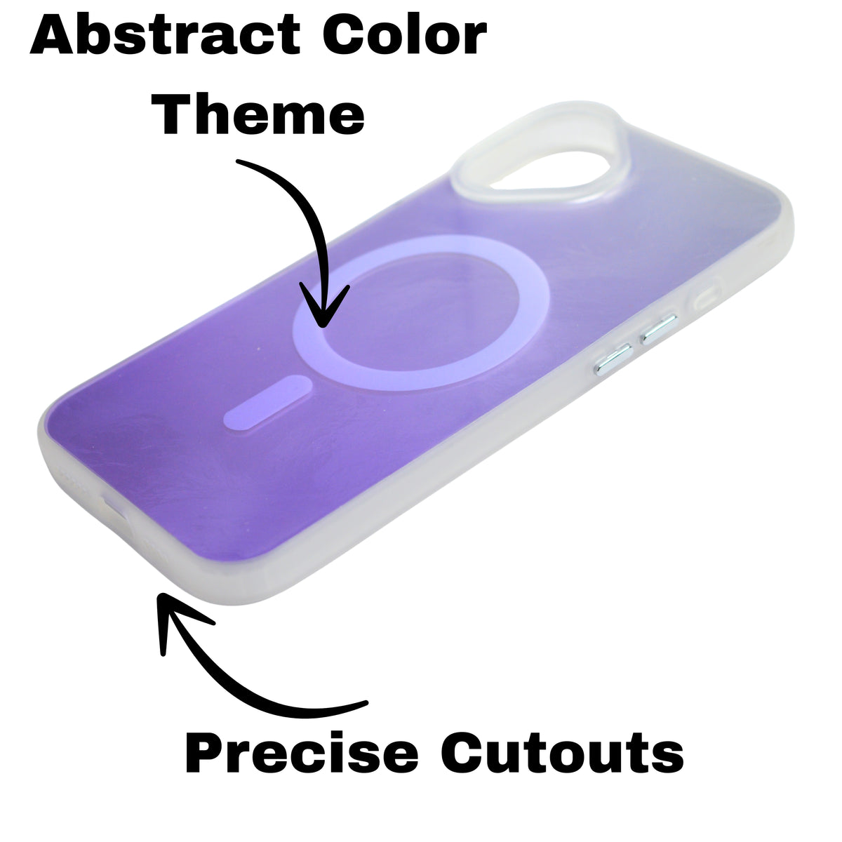 Iridescent MagSafe Compatible Gradient Phone Case For iPhone 16 Plus