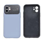 Silicone Leather Texture with Full Lens Protection Phone Case for iPhone 12 / 12 Pro