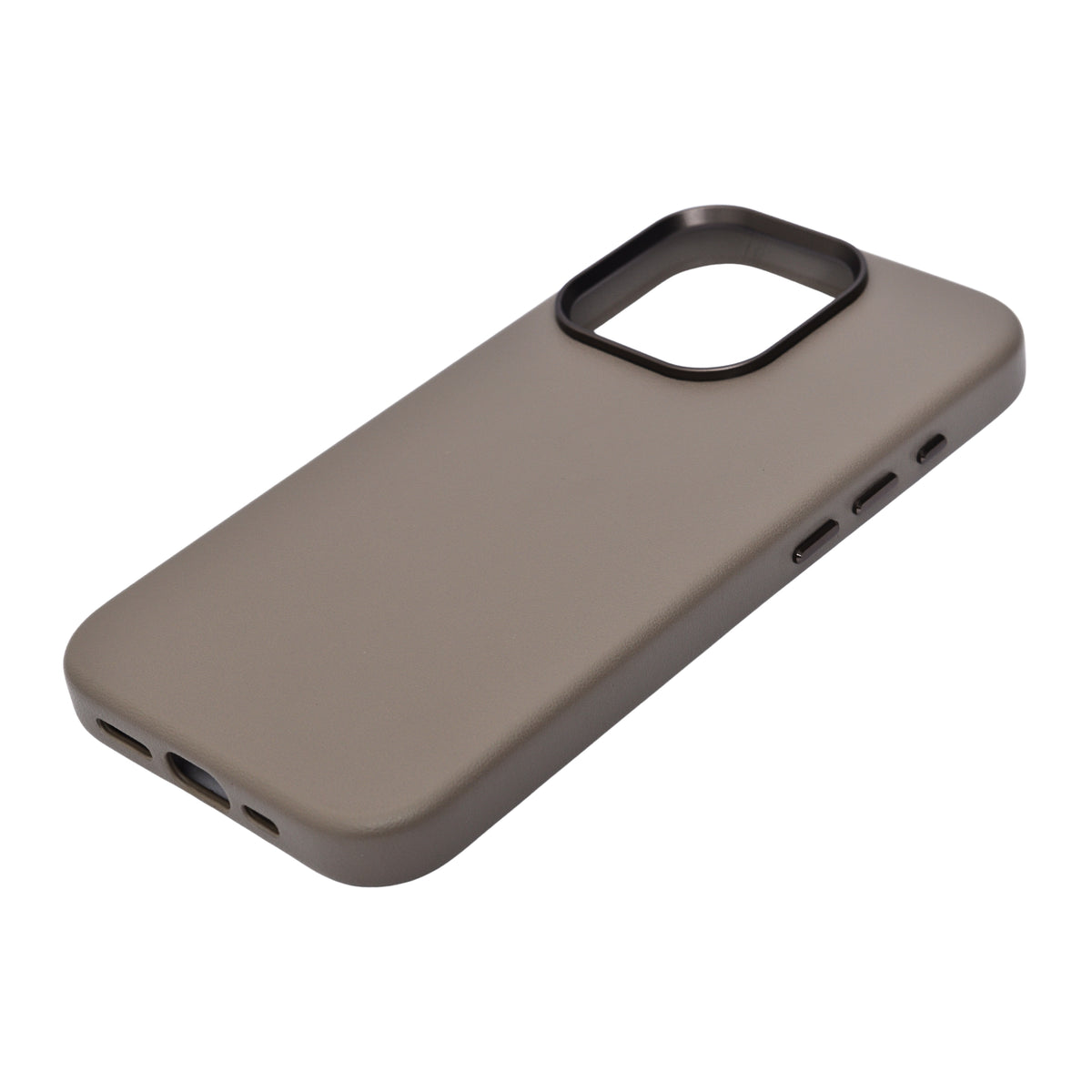 Minimalist Premium Leather Finish MagSafe Compatible Phone Case for iPhone 15 Pro