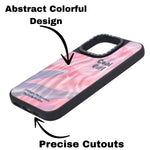Marble Glossy Abstract Protective Phone Case For iPhone 15 Pro Max